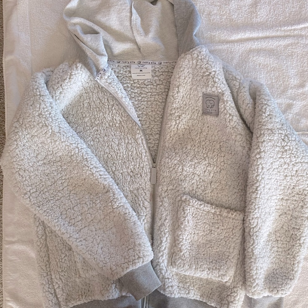 Ivory Ella Sherpa Hoodie